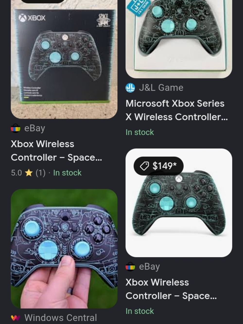 Microsoft Xbox Wireless Controller - Black with Teal Accent Caps